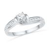Image 1 : 10KT White Gold 0.33CTW DIAMOND FASHION RING