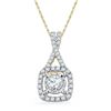 Image 1 : 10K Yellow-gold 0.40CTW DIAMOND FASHION PENDANT