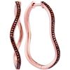 Image 1 : 10KT Rose Gold 0.25CTW RED DIAMOND FASHION EARRING