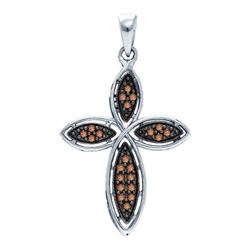 925 Sterling Silver White 0.25CTW DIAMOND FASHION PENDA