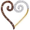 Image 1 : 10K Yellow-gold 0.25CTW DIAMOND MICRO PAVE PENDANT