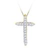 Image 1 : 10K Yellow-gold 0.25CTW DIAMOND FASHION PENDANT