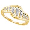 Image 1 : 10K Yellow-gold 0.06CTW DIAMOND FASHION RING
