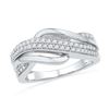 Image 1 : 10KT White Gold Two Tone 0.33CTW DIAMOND FASHION BAND
