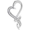 Image 1 : 10KT White Gold 0.10CTW DIAMOND FASHION PENDNAT