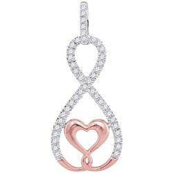 10KT White Gold Two Tone 0.12CTW-Diamond MICRO-PAVE PEN