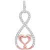 Image 1 : 10KT White Gold Two Tone 0.12CTW-Diamond MICRO-PAVE PEN
