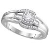 Image 1 : 10KT White Gold 0.25CTW DIAMOND FASHION RING