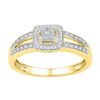 Image 1 : 10K Yellow-gold 0.20CTW DIAMOND FASHION RING