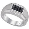 Image 1 : 10KT White Gold 0.42CTW DIAMOND MENS FASHION RING