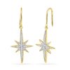 Image 1 : 10K Yellow-gold 0.16CTW DIAMOND FASHION EARRING