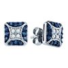Image 1 : 10KT White Gold 0.50CTW BLUE DIAMOND FASHION EARRINGS