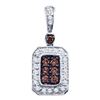 Image 1 : 10KT White Gold 0.26CTW COGNAC DIAMOND LADIES FASHION P