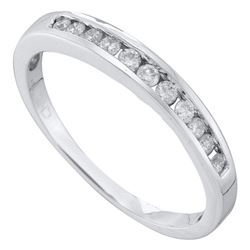 14K White-gold 0.24CT DIAMOND FASHION BAND