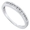 Image 1 : 14K White-gold 0.24CT DIAMOND FASHION BAND