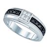 Image 1 : 10KT White Gold 0.49CT DIAMOND MENS BAND