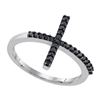 Image 1 : 925 Sterling Silver White 0.20CTW DIAMOND FASHION RING