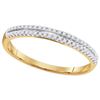 Image 1 : 10K Yellow-gold 0.15CTW DIAMOND FASHION BAND