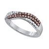 Image 1 : 10KT White Gold 0.39CTW COGNAC DIAMOND LADIES FASHION B