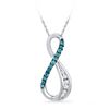 Image 1 : 10KT White Gold 0.16CTW DIAMOND FASHION PENDANT