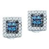 Image 1 : 14KT White Gold 0.33CTW BLUE DIAMOND LADIES INVISIBLE E