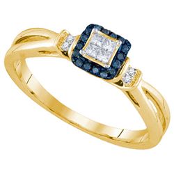 14KT Yellow Gold 0.16CTW DIAMOND INVISIBLE RING