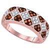 Image 1 : 10KT Rose Gold 0.50CTW DIAMOND FASHION RING