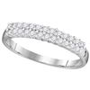 Image 1 : 10KT White Gold 0.30CTW DIAMOND FASHION RING