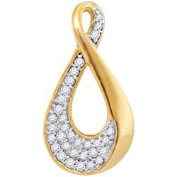 10K Yellow-gold 0.14CTW DIAMOND FASHION PENDANT