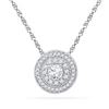 Image 1 : 10KT White Gold 0.50CTW DIAMOND FASHION PENDANT