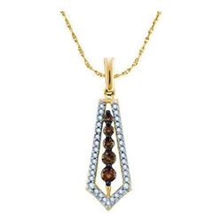 14KT Yellow Gold 0.50 CT COGNAC DIAMOND LADIES FASHION