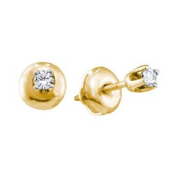 14KT White Gold 0.15CTW DIAMOND STUDS