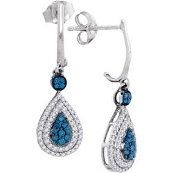 10KT White Gold 0.52CTW DIAMOND FASHION EARRINGS