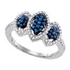 Image 1 : 10KT White Gold 0.48CTW DIAMOND FASHION RING