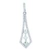 Image 1 : 14KT White Gold 0.50CT DIAMOND FASHION PENDANT