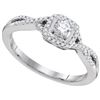 Image 1 : 10KT White Gold 0.32CTW DIAMOND FASHION RING