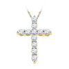 Image 1 : 10K Yellow-gold 0.33CTW DIAMOND FASHION PENDANT