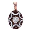 Image 1 : 10K Yellow-Gold 0.33CTW DIAMOND MICRO-PAVE PENDANT