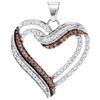Image 1 : 10KT White Gold 0.35CTW DIAMOND FASHION PENDANT