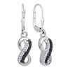 Image 1 : 925 Sterling Silver White 0.21CTW DIAMOND INFINITY EARR