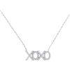 Image 1 : 10KT White Gold 0.20CTW DIAMOND FASHION NECKLACE