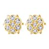 Image 1 : 10K Yellow-gold 0.04CTW DIAMOND FASHION EARRINGS