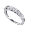 Image 1 : 10KT White Gold 0.19CT DIAMOND LADIES FASHION BAND