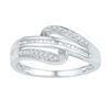 Image 1 : 10KT White Gold 0.20CTW DIAMOND FASHION RING