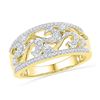Image 1 : 10K Yellow-gold 0.33CTW DIAMOND FASHION RING
