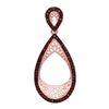 Image 1 : 10KT Rose Gold 0.25CTW DIAMOND MICRO-PAVE PENANT