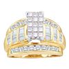 Image 1 : 10K Yellow-gold 1.05CT COGNAC DIAMOND FASHION RING