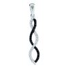 Image 1 : 10KT White Gold 0.12CT DIAMOND FASHION PENDANT