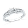 Image 1 : 10KT White Gold 0.20CTW DIAMOND FASHION RING