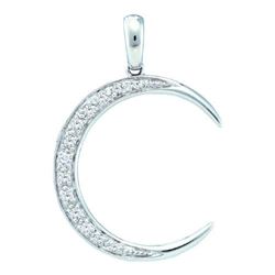 14KT White Gold 0.15CTW ROUND DIAMOND LADIES FASHION PE